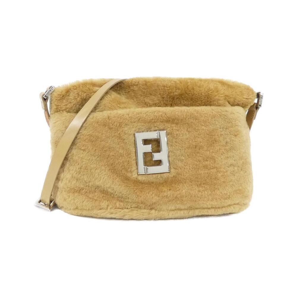 Fendi 16359 shoulder bag shearling or faux fur